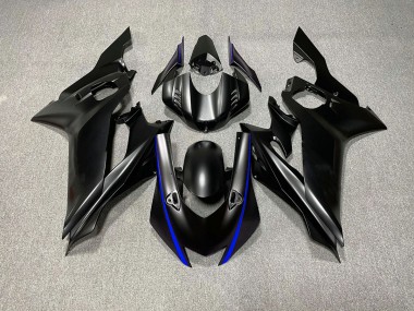 Matte Black & Blue Accents Yamaha R6 Fairings 2017-2019