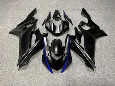 Matte Black & Blue Accents Yamaha R6 Fairings 2017-2019