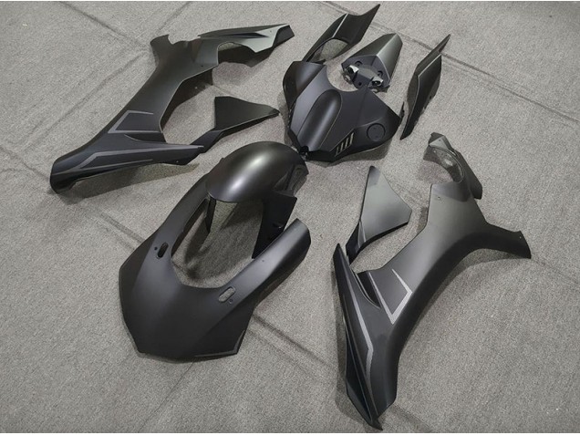 Matte Black Custom Logos Yamaha R1 Fairings 2015-2019 Matte Black Custom Logos Yamaha R1 Fairings 2015-2019