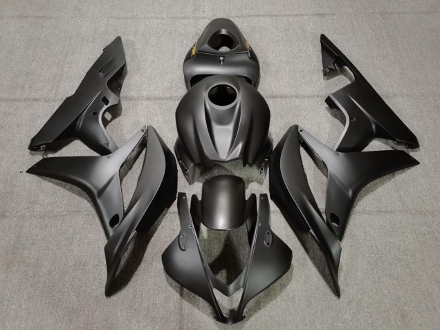 Matte Black Gold Decals Honda CBR600RR Fairings 2007-2008 Matte Black Gold Decals Honda CBR600RR Fairings 2007-2008