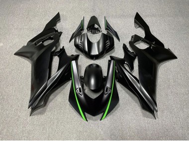 Matte Black & Green Accents Yamaha R6 Fairings 2017-2019