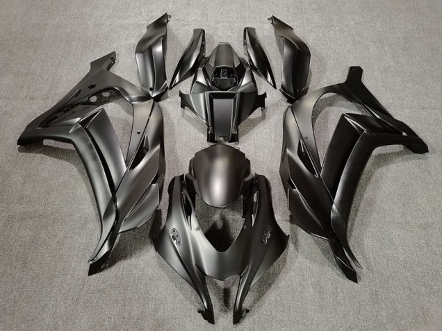Matte Black Kawasaki ZX10R Fairings 2016-2019 Matte Black Kawasaki ZX10R Fairings 2016-2019