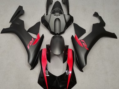 Matte Black & Pearl Red Yamaha R1 Fairings 2015-2019