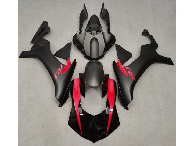 Matte Black & Pearl Red Yamaha R1 Fairings 2015-2019 Matte Black & Pearl Red Yamaha R1 Fairings 2015-2019