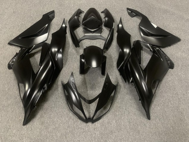 Matte Black & Protective Coat Kawasaki ZX6R Fairings 2013-2018 Matte Black & Protective Coat Kawasaki ZX6R Fairings 2013-2018
