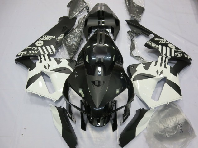 Matte Black & Puisher Logos Honda CBR600RR Fairings 2005-2006