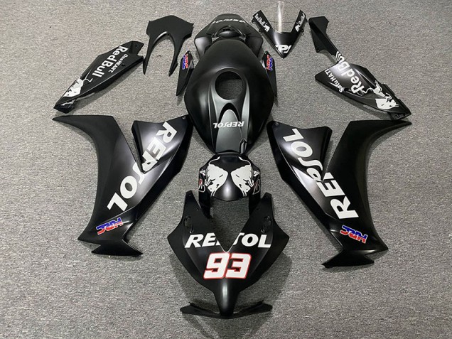 Matte Black Repsol Honda CBR1000RR Fairings 2012-2016 Matte Black Repsol Honda CBR1000RR Fairings 2012-2016