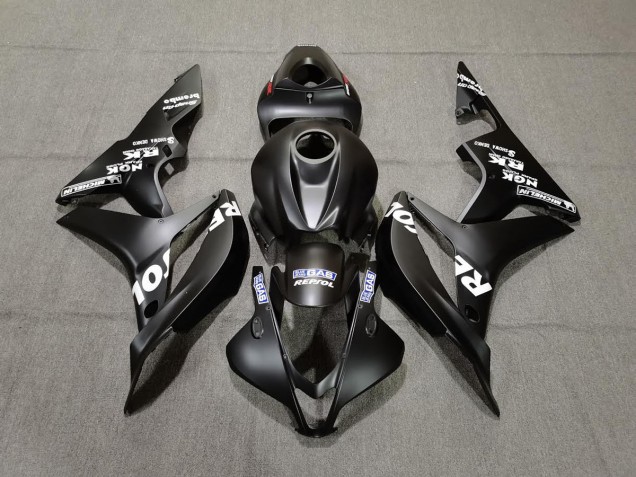 Matte Black Repsol Honda CBR600RR Fairings 2007-2008 Matte Black Repsol Honda CBR600RR Fairings 2007-2008