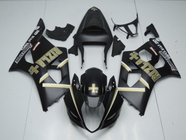 Matte Black Rizla + Suzuki GSXR 1000 Fairings 2003-2004