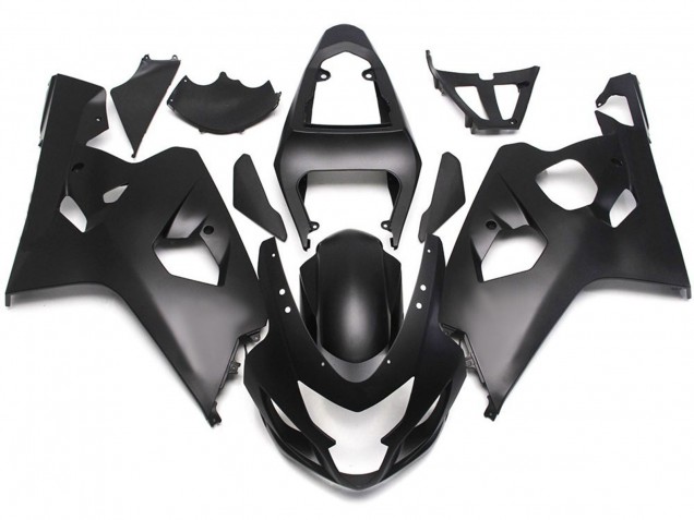 Matte Black Style w Red Decals Suzuki GSXR 600-750 Fairings 2004-2005 Matte Black Style w Red Decals Suzuki GSXR 600-750 Fairings 2004-2005