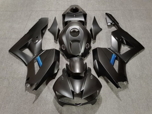 Matte Black w Blue Honda CBR600RR Fairings 2013-2020 Matte Black w Blue Honda CBR600RR Fairings 2013-2020