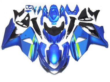 Matte Blue Suzuki GSXR 1000 Fairings 2009-2016