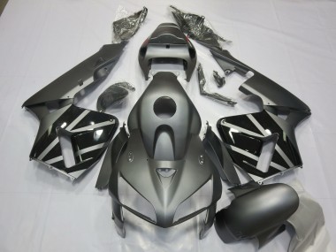 Matte Grey & Black Honda CBR600RR Fairings 2005-2006