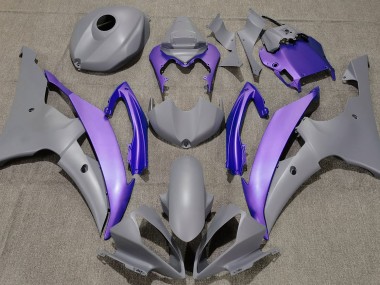 Matte Grey & Purple Yamaha R6 Fairings 2008-2016