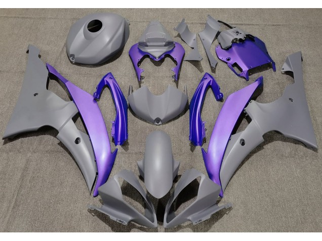 Matte Grey & Purple Yamaha R6 Fairings 2008-2016 Matte Grey & Purple Yamaha R6 Fairings 2008-2016