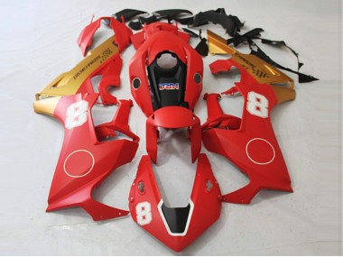 Matte Red and Matte Gold Honda CBR1000RR Fairings 2017-2019