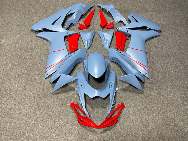 Matte Sky Blue & Red Suzuki GSXR 600-750 Fairings 2011-2020 Matte Sky Blue & Red Suzuki GSXR 600-750 Fairings 2011-2020
