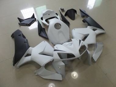 Matte White and Black Honda CBR600RR Fairings 2005-2006
