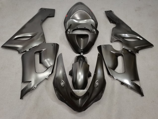 Metal Silver Kawasaki ZX6R Fairings 2005-2006 Metal Silver Kawasaki ZX6R Fairings 2005-2006