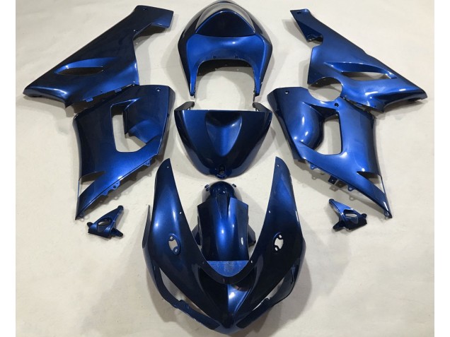 Metallic Blue Kawasaki ZX6R Fairings 2005-2006 Metallic Blue Kawasaki ZX6R Fairings 2005-2006