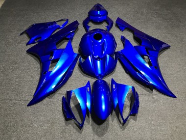 Metallic Blue Plain Yamaha R6 Fairings 2006-2007