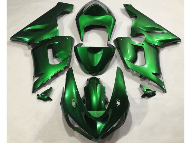 Metallic Green Kawasaki ZX6R Fairings 2005-2006 Metallic Green Kawasaki ZX6R Fairings 2005-2006