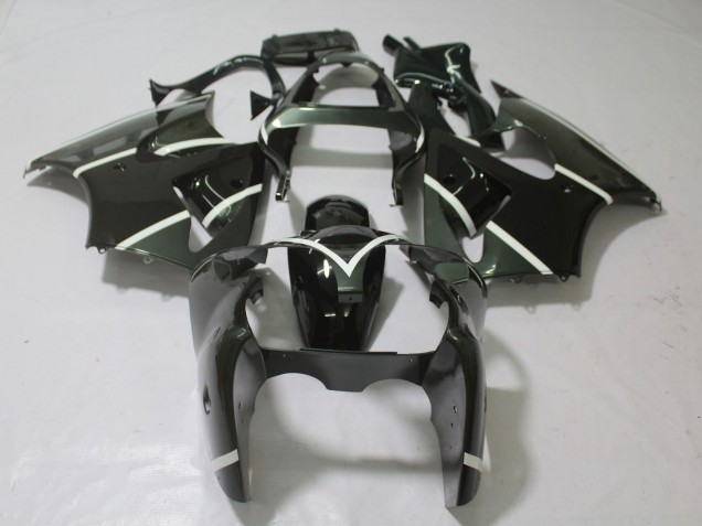 Metallic Grey & Black Kawasaki ZX6R Fairings 2000-2002 Metallic Grey & Black Kawasaki ZX6R Fairings 2000-2002