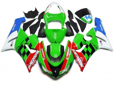 Multi Color Check Kawasaki ZX6R Fairings 2005-2006