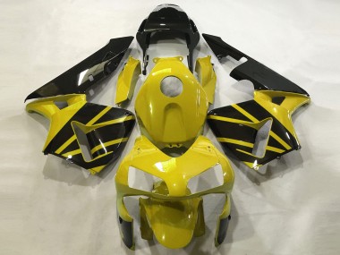 Mustard Yellow & Gloss Black Honda CBR600RR Fairings 2003-2004