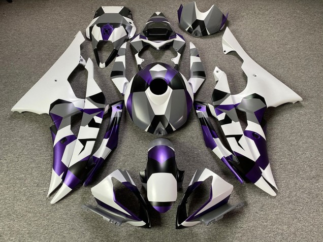 Mystic Purple Snow Camo Yamaha R6 Fairings 2008-2016 Mystic Purple Snow Camo Yamaha R6 Fairings 2008-2016