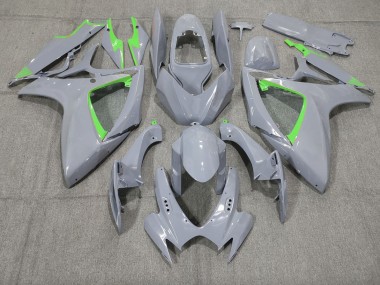 Nardo and Green Trim Suzuki GSXR 600-750 Fairings 2006-2007
