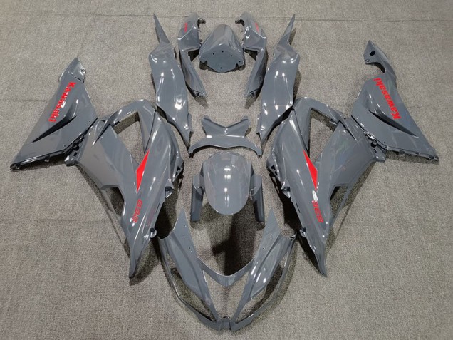 Nardo and Red Kawasaki ZX6R Fairings 2013-2018 Nardo and Red Kawasaki ZX6R Fairings 2013-2018