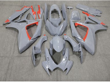 Nardo and Red Trim Suzuki GSXR 600-750 Fairings 2006-2007