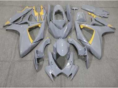 Nardo and Yellow Trim Suzuki GSXR 600-750 Fairings 2006-2007