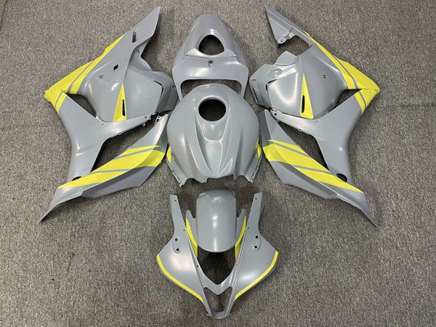 Nardo Gray and Yellow Honda CBR600RR Fairings 2009-2012 Nardo Gray and Yellow Honda CBR600RR Fairings 2009-2012