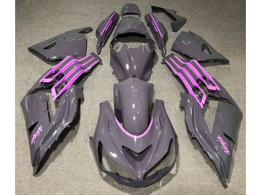 Nardo Gray & Pink Kawasaki ZX14R Fairings 2012-2019