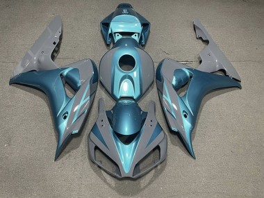 Nardo Grey and Light Blue Honda CBR1000RR Fairings 2006-2007