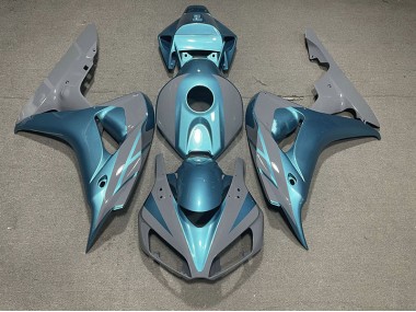 Nardo Grey and Light Blue Honda CBR1000RR Fairings 2006-2007