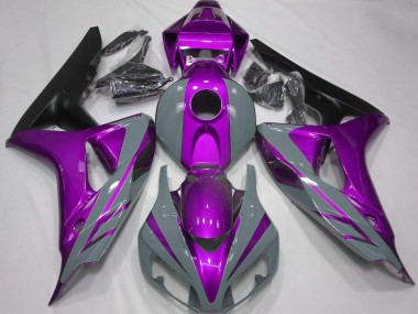 Nardo Grey and Purple Honda CBR1000RR Fairings 2006-2007