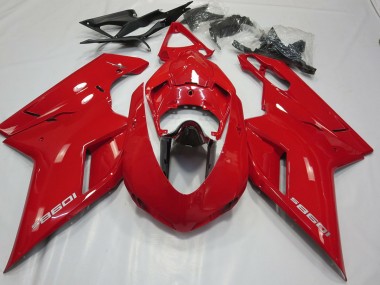 OEM Style Gloss Red Ducati 848 1098 1198 Fairings 2007-2012