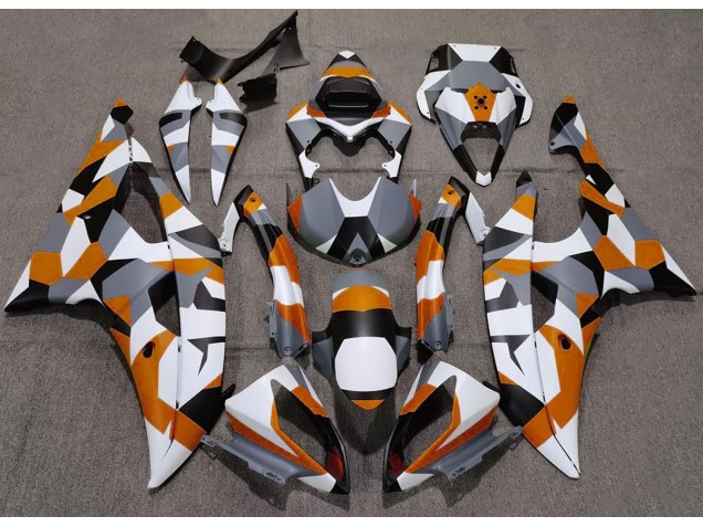 Orange Camo Plain Yamaha R6 Fairings 2008-2016 Orange Camo Plain Yamaha R6 Fairings 2008-2016