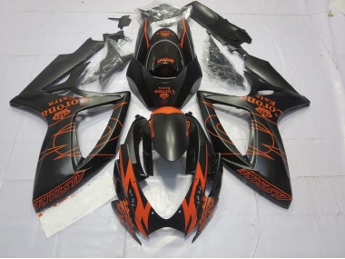 Orange Matte Suzuki GSXR 600-750 Fairings 2006-2007