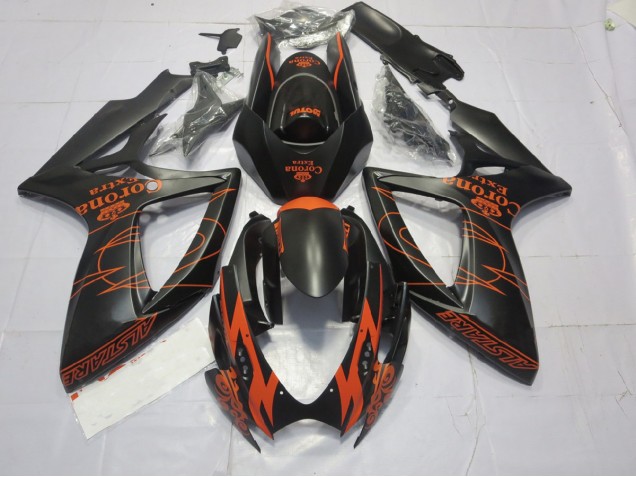Orange Matte Suzuki GSXR 600-750 Fairings 2006-2007 Orange Matte Suzuki GSXR 600-750 Fairings 2006-2007