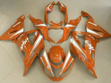 Orange Ninja Kawasaki ZX6R Fairings 2013-2018