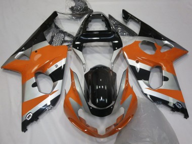 Orange Silver OEM Style Suzuki GSXR 1000 Fairings 2000-2002