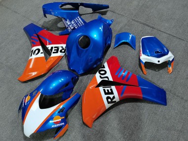 Pearl Blue Repsol Style Honda CBR1000RR Fairings 2008-2011