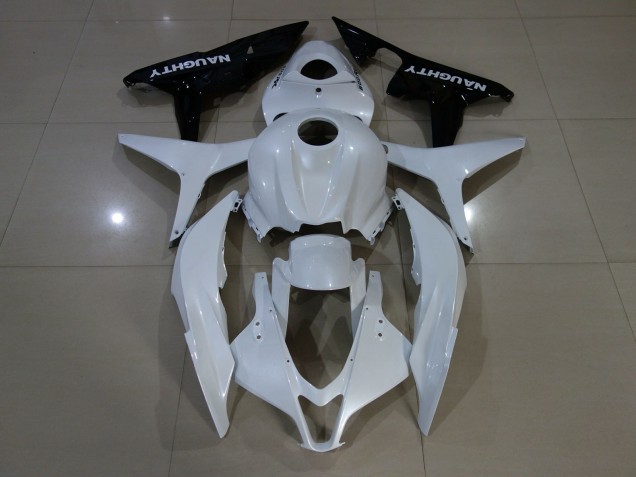 Pearl White Honda CBR600RR Fairings 2007-2008