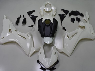 Pearl White Plain Honda CBR1000RR Fairings 2017-2019