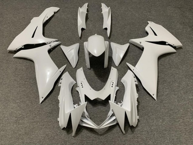 Pearl White Suzuki GSXR 600-750 Fairings 2011-2020 Pearl White Suzuki GSXR 600-750 Fairings 2011-2020