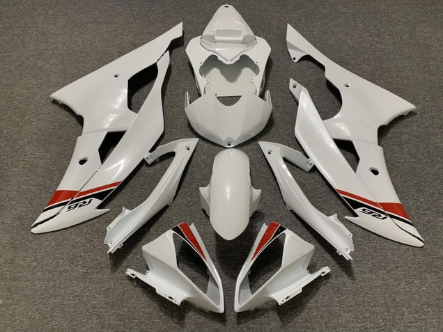 Pearl White Yamaha R6 Fairings 2008-2016 Pearl White Yamaha R6 Fairings 2008-2016